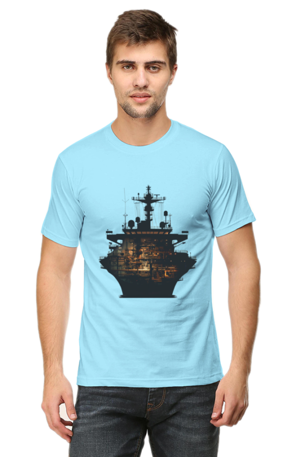 Unveiling the Vessel's Heart: The Illuminated Ship Tee