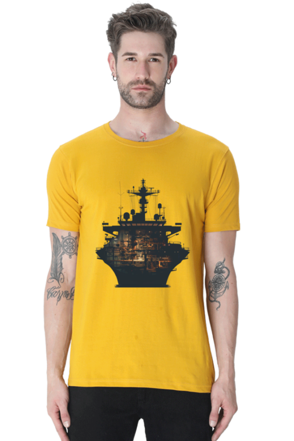 Unveiling the Vessel's Heart: The Illuminated Ship Tee - Image 2