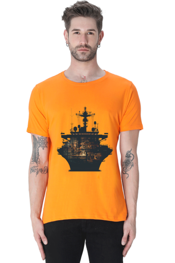 Unveiling the Vessel's Heart: The Illuminated Ship Tee - Image 3